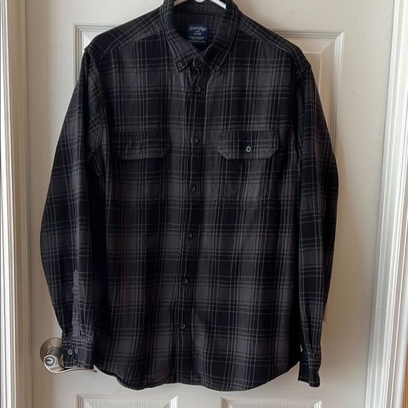 Faded Glory Other - Faded Glory Black and Gray Flannel Button Down Shirt